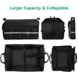 UGREEN 80710 Multifunctional Car Trunk Organizer Black - Top-Down View