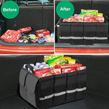 UGREEN 80710 Multifunctional Car Trunk Organizer Black - 45-Degree Angle
