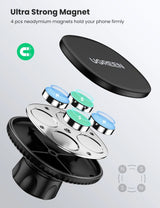 UGREEN 80785 Magnetic Phone Car Mount - Top-Down View