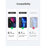 UGREEN 80990 Privacy Tempered Glass Screen Protector for iPhone 13/13 Pro with Easy-Align Applicator (Single Pack) - Side View