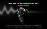 UGREEN 90206 HiTune T3 Active Noise-Cancelling Wireless Earbuds (White) - Close-Up Angle