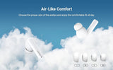 UGREEN 90206 HiTune T3 Active Noise-Cancelling Wireless Earbuds (White) - Low Angle