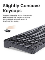 UGREEN 104-Key 2.4G Wireless Keyboard with LED Indicators - Front View