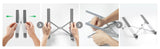 UGREEN 90312 Portable Ergonomic Laptop Stand (Space Gray) - Side View