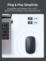 UGREEN 90372 Ultra-Slim 2.4G Silent Wireless Mouse - 45-Degree Angle