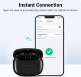 UGREEN 90401 HiTune T3 Active Noise-Cancelling Wireless Earbuds (Black) - Front View