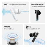 UGREEN 90401 HiTune T3 Active Noise-Cancelling Wireless Earbuds (Black) - Rear View