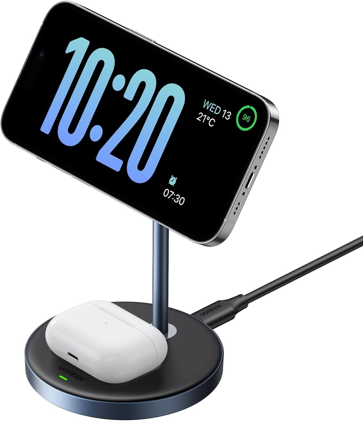 UGREEN 90668 2-in-1 Magnetic Wireless Charger for iPhone and AirPods