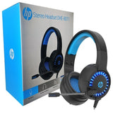 HP DHE-8011UM USB + 3.5mm with LED Stereo Gaming Headset - 45-Degree Angle