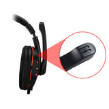 OVLENG Q7 USB Computer Headphones with Mic and Volume Control - Front View