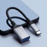 Simplecom CA131 USB-C Male to USB-A Female USB 3.0 OTG Adapter Cable - Front View