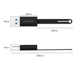 Simplecom CA132 USB-A Male to USB-C Female Adapter USB 3.2 Gen 2 Data & Charging Double-Side 10Gbps - Top-Down View