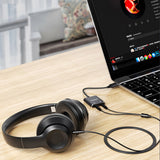Simplecom CA152 USB to 3.5mm Audio and Microphone Sound Card Adapter for TRS or TRRS Headset with Mic - Rear View
