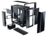 Seasonic Syncro Q704 Aluminum Case with Syncro DGC-750 750W 80 Plus Gold PSU & Connect Module RED DOT AWARD WINNER 2021 - Close-Up Angle