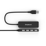 Simplecom CH241 Hi-Speed 4 Port Ultra Compact USB 2.0 Hub - Front View