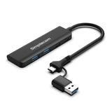 Simplecom CH385 SuperSpeed USB-A and USB-C 4-Port Combo Hub USB 3.2 Gen 1 (2x USB-A and 2x USB-C Ports) - Front View
