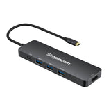 Simplecom CH545 USB-C 5-in-1 Docking Station with HDMI, 3 USB 3.0 Ports, and Power Delivery - Side View