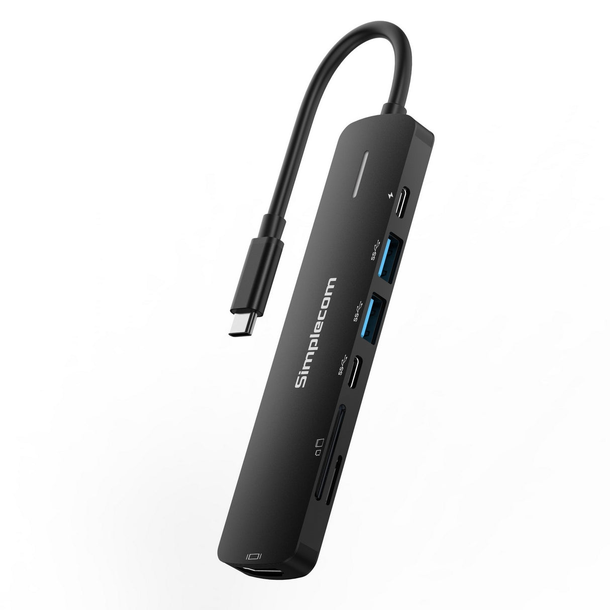 Simplecom CHT570 USB-C 7-in-1 Multiport Docking Station with HDMI 2.0 and Power Delivery