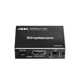 Simplecom CM412 HDMI 2.0 1x2 Splitter 1 IN 2 Out 4K@60Hz HDR10 2 Port HDMI Duplicator - Front View