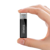 Simplecom CR301B 2 Slot SuperSpeed USB 3.0 Card Reader - Side View