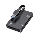 Simplecom CR309 3-Slot SuperSpeed USB 3.0 Card Reader with Card Storage Case - Side View