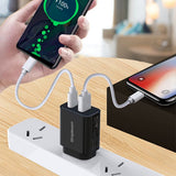 Simplecom CU220 Dual Port PD 20W Fast Wall Charger USB-C + USB-A for Phone Tablet - 45-Degree Angle