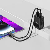 Simplecom CU221 Dual USB-C Fast Wall Charger PD 20W for Phone Tablet - Top-Down View