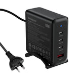 Simplecom CU400 4-Port PD 100W GaN Fast Charger 3xUSB-C + USB-A for Phone Tablet Laptop - Front View