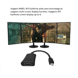 Simplecom DA101 Active MiniDP to HDMI Adapter 4K UHD (Thunderbolt and Eyefinity Compatible) - Top-Down View