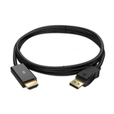 Simplecom DA201 4K DisplayPort to HDMI Cable 2160P Ultra HD 1.8M - Front View