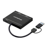 Simplecom DA327 USB 3.0 & USB-C Dual HDMI Adapter for Dual 1080p Monitors - Side View