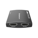 Simplecom DA330 USB-C to Dual HDMI MST Adapter 4K@60Hz with PD and Audio Out - 45-Degree Angle