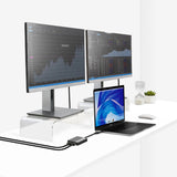 Dual 4K HDMI 2.0 USB Adapter for Enhanced Productivity with USB-A & USB-C Connectivity - 45-Degree Angle