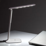Simplecom EL808 Dimmable Touch Control Multifunction LED Desk Lamp 4W with Digital Clock - 45-Degree Angle