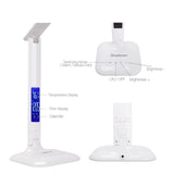Simplecom EL808 Dimmable Touch Control Multifunction LED Desk Lamp 4W with Digital Clock - Side View