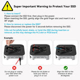 ACASIS M001PRO 14-in-1 Mac Mini Docking Station USB4 40Gbps Dock Dual 4K60Hz DP NVMe SSD x 2, USB-A x 3, DP x 2, PD/SD/TF Built for High-Performance Workstations - Top-Down View