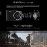 Anytek A78 Full HD 1080P Dash Camera with 170° Wide Angle and 24/7 Parking Surveillance - Side View