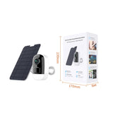 BDI F1 Full HD WiFi IP Camera with Solar Panel (include Solar Panel + 32G SD Cards) - Rear View