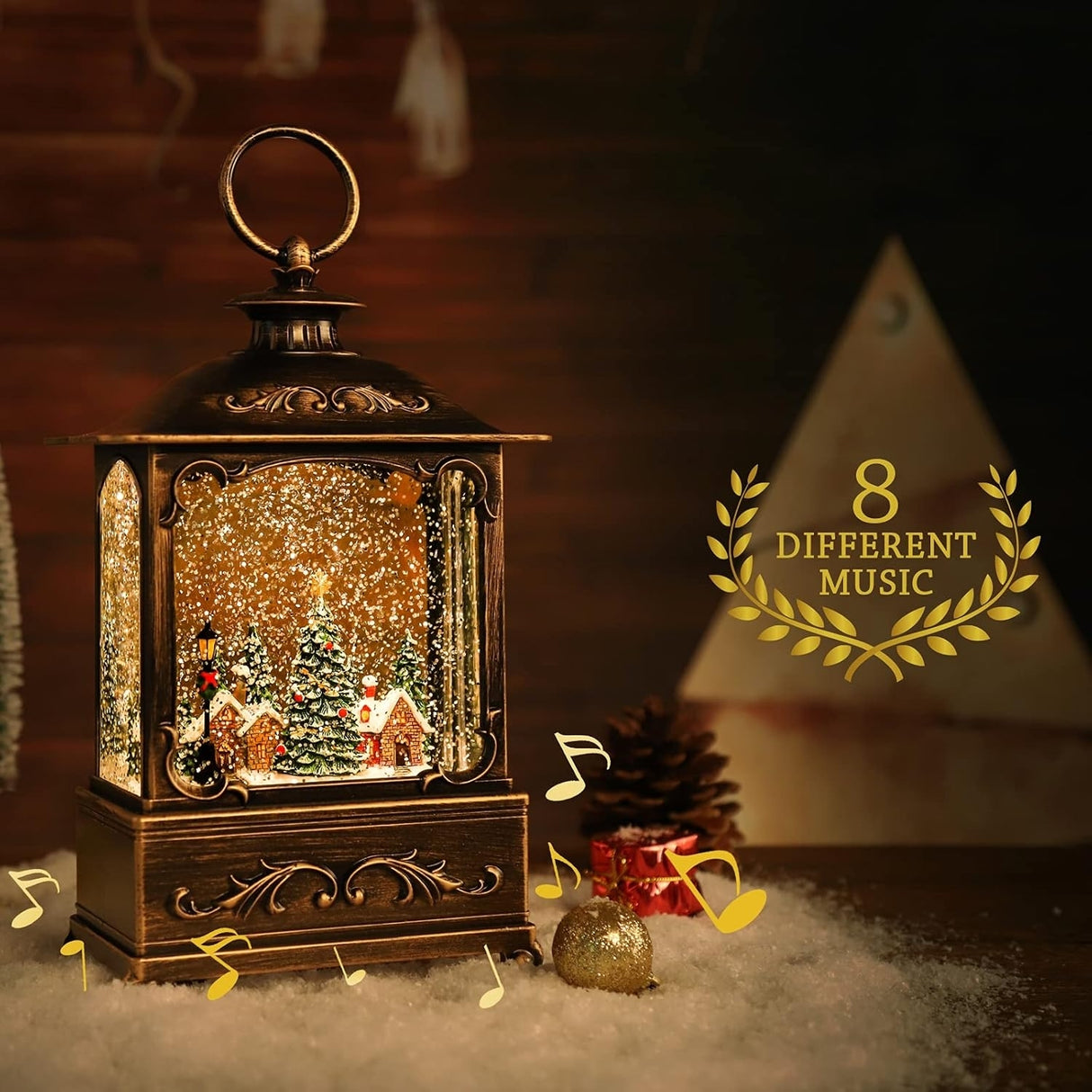 BDI Lamp-LW003-Snowman Music Lantern Sculpture Christmas