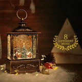 BDI Lamp-LW003-Snowman Music Lantern Sculpture Christmas - Close-Up Angle