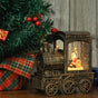 BDI Lamp-SDD08-Train Large Christmas Music Snow Globe Lantern Train LED Lights