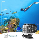 BDI 4K Waterproof Action Camera with WiFi for Sports and Outdoor Adventures - Top-Down View