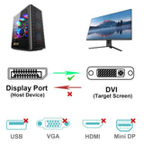 BENFEI DisplayPort to DVI 1.8m (6 Feet) Cable - Top-Down View