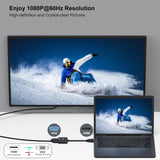 BENFEI HDMI to VGA Gold-Plated HDMI to VGA Adapter - 45-Degree Angle