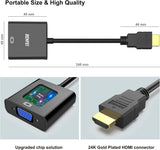 BENFEI HDMI to VGA Gold-Plated HDMI to VGA Adapter - Rear View