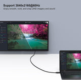 BENFEI DisplayPort to DisplayPort  8K @ 60Hz Cable 1.8m - Top-Down View