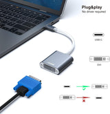 BENFEI 000164GY USB C to DVI Adapter [Thunderbolt 3/4 Compatible] - 45-Degree Angle