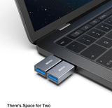 BENFEI USB C to USB 3.0 Adapter, USB C to A Male to Female Adapte - Side View