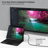BENFEI 207GY-6F USB-C to DP 1.8M 8K@60Hz Thunderbolt 3 - Rear View
