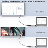 BENFEI 210BK VGA to HDMI Adapter with Audio Support and 1080P Resolution - 45-Degree Angle